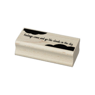 feelings rubber stamp