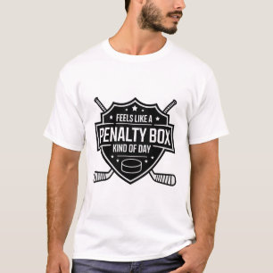 Feels Like A Penalty Box Kind Of Day Funny Hockey T-Shirt
