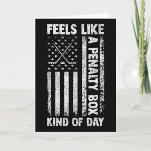Feels Like A Penalty Box Kind Of Day Hockey Vintag Card