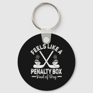 Feels Like A Penalty Box Kind Of Day Men's Funny H Key Ring