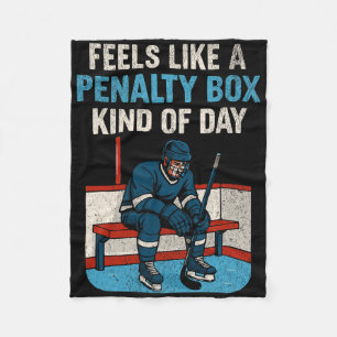 Feels Like A Penalty Box Kind Of Day Vintage Boys Fleece Blanket