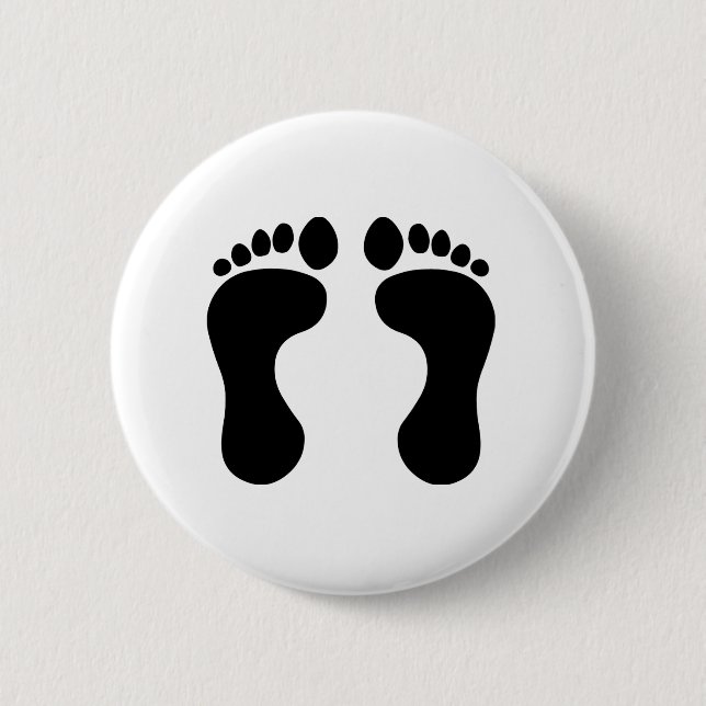 feet 6 cm round badge (Front)