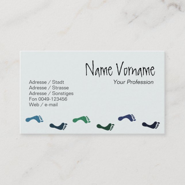 feet business card (Front)