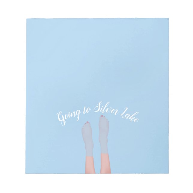 Feet in Lake 5.5" x 6" Notepad - 40 pages (Front)