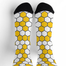 Feet in the Hive | Bold Honeycomb Pattern Socks