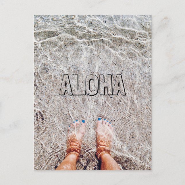 FEET IN THE OCEAN POSTCARD (Front)