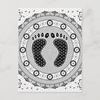 Feet Mandala Postcard