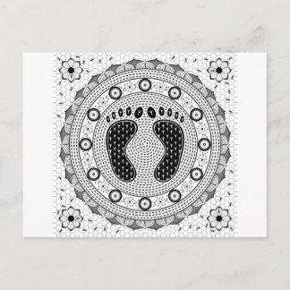 Feet Mandala Postcard