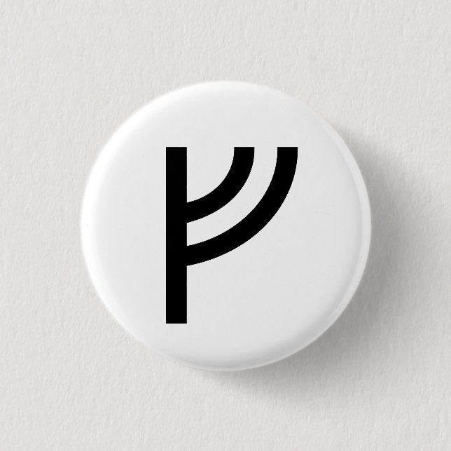 Fehu 3 Cm Round Badge (Front)