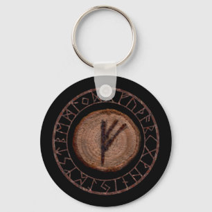 Fehu - Elder Futhark rune Key Ring