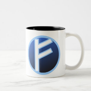 Fehu Feoh Rune Two-Tone Coffee Mug