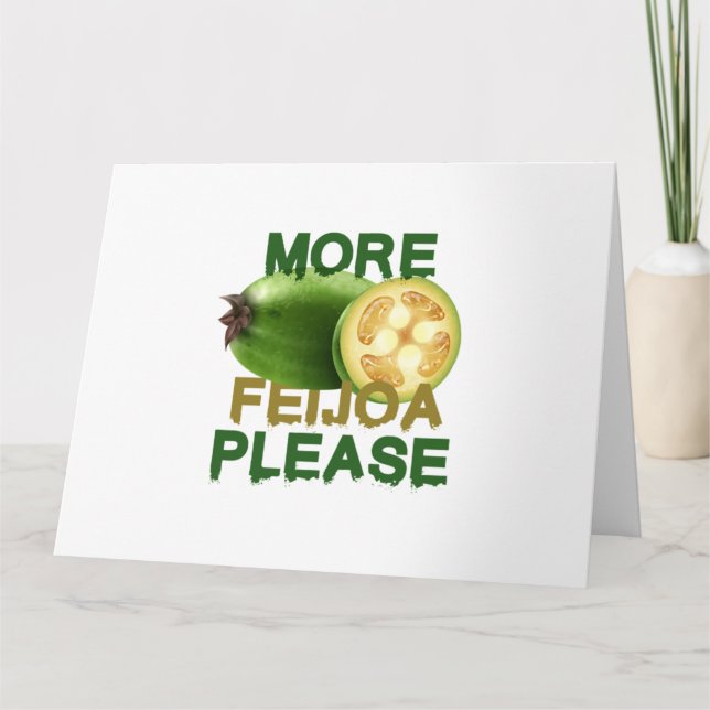 FEIJOA FRUIT ! CUTE GIFT FOR RARELY FRUIT LOVERS E CARD (Front)