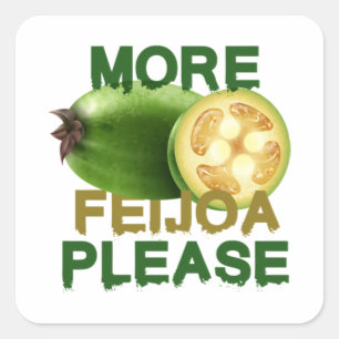 FEIJOA FRUIT ! CUTE GIFT FOR RARELY FRUIT LOVERS E SQUARE STICKER