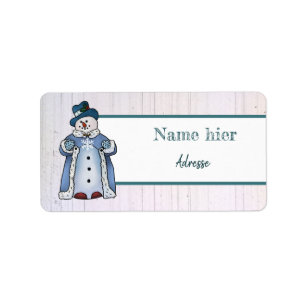 Feiner Schneemann Label