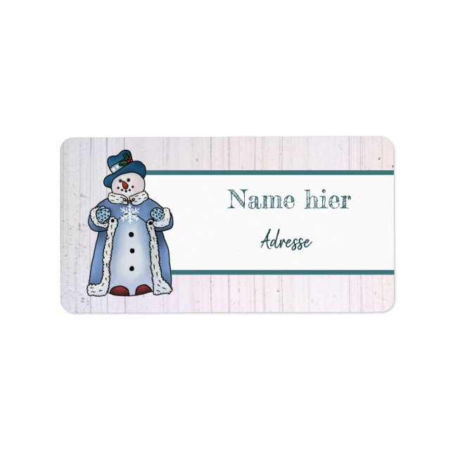 Feiner Schneemann Label (Front)