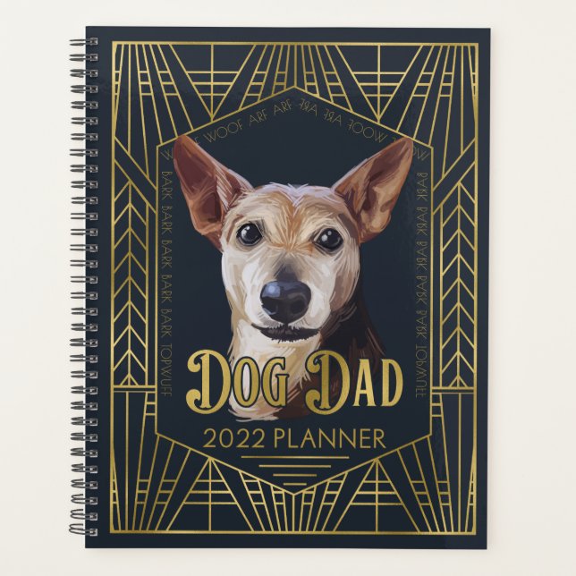 Feist Dog Dad Funny 2022 Planner (Front)