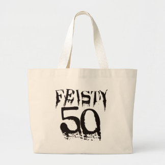 Feisty 50 large tote bag