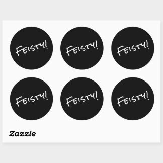 Feisty! Classic Round Sticker