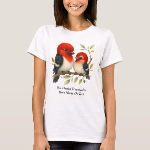 Feisty Red-headed Woodpecker T-Shirt