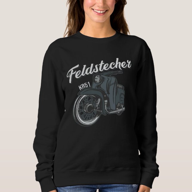 Feldstecher Schwalbe KR51 Simson Moped Cultured He Sweatshirt (Front)
