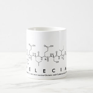 Felecia peptide name mug