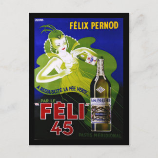 FELI 45 ABSINTHE POSTCARD