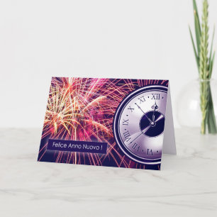 Felice Anno Nuovo. New Year's Card in Italian