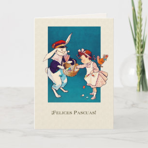 Felices Pascuas. Easter Card in Spanish