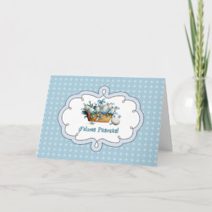 Felices Pascuas. Easter Card in Spanish