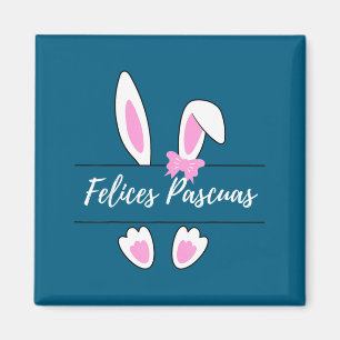 Felices pascuas happy easter spanish graphic magnet
