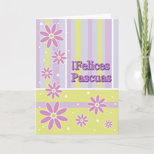 Felices Pascuas Spanish Easter Greeting Card (Front)