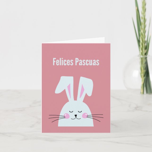 Felices Pascuas, Spanish Happy Easter  Card (Front)