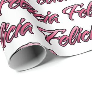 Felicia faded pink personalized gift paper