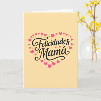 Felicidades Mamá Happy Mother's Day Calligraphy | Card