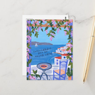 Felicidades Por Nueva Casa Sea Views Art Postcard