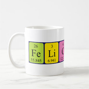 Felicitas periodic table name mug