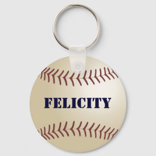 Felicity Baseball Keychain by 369MyName