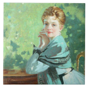 Felicity (by George Henry) Ceramic Tile