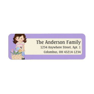 Felicity Jane Easter Blessings d6 address label Return Address Label