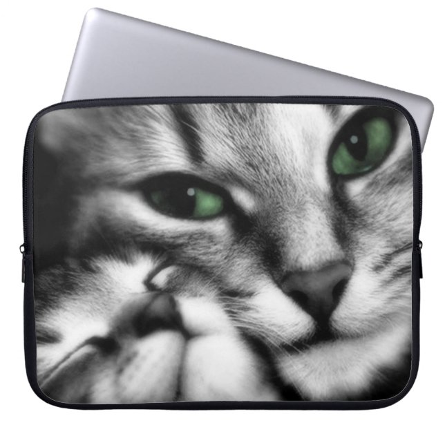 Feline Affection Laptop Sleeve (Front)