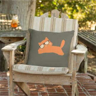 Feline art cushion