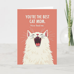 Feline Best Cat Mum Mothers Day Card