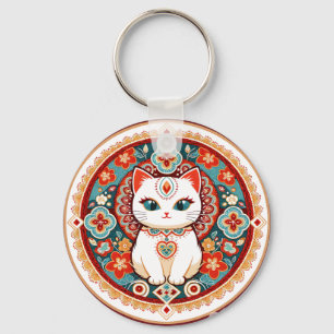 Feline Cat Key Ring