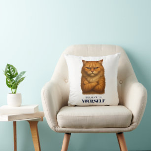 Feline Confidence   T-Shirt Cushion