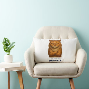 Feline Confidence T-Shirt Lumbar Cushion