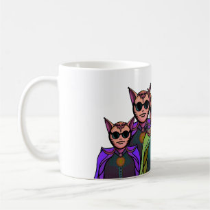 Feline Creatures Design Pickleball Paddle Coffee Mug