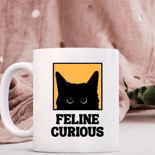 Feline Curious cat lover Mug