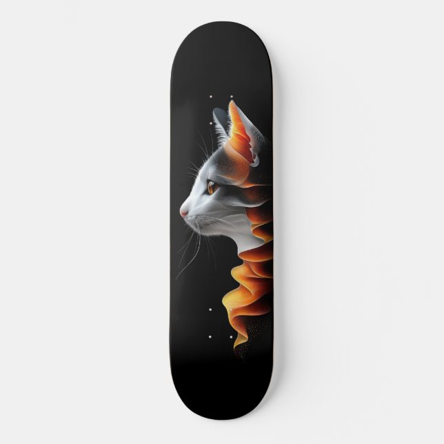 Feline Elegance Skateboard (Front)