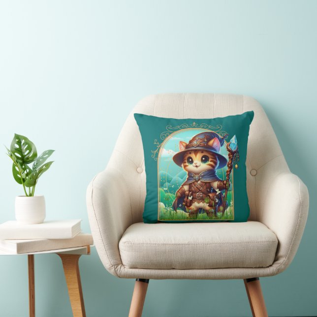 Feline Fantasy Adventure Cushion (Chair)