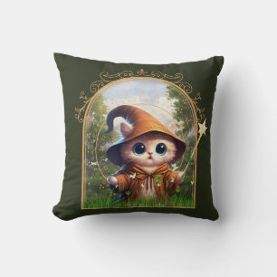 Feline Fantasy Adventure Cushion